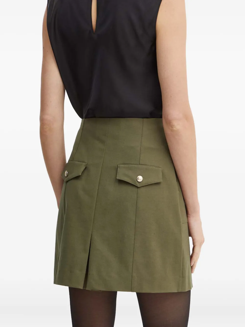 Marciano Alice Chain-detail Mini Skirt In Green