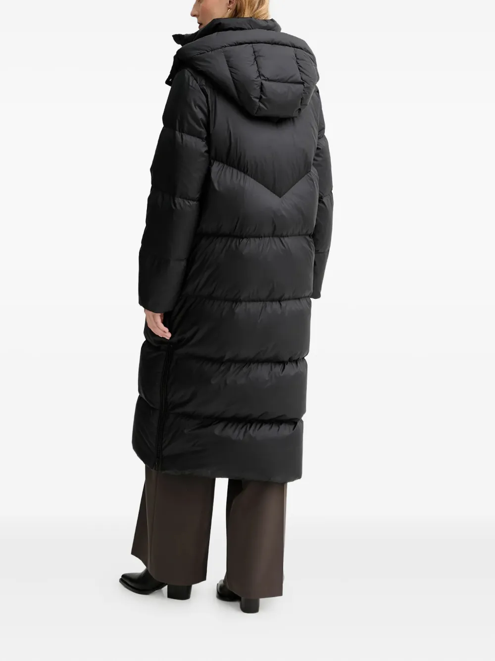 Marc O'Polo Jas met capuchon en rits Zwart