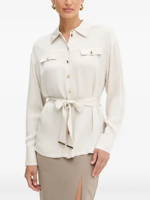 Marciano belted-pocket shirt