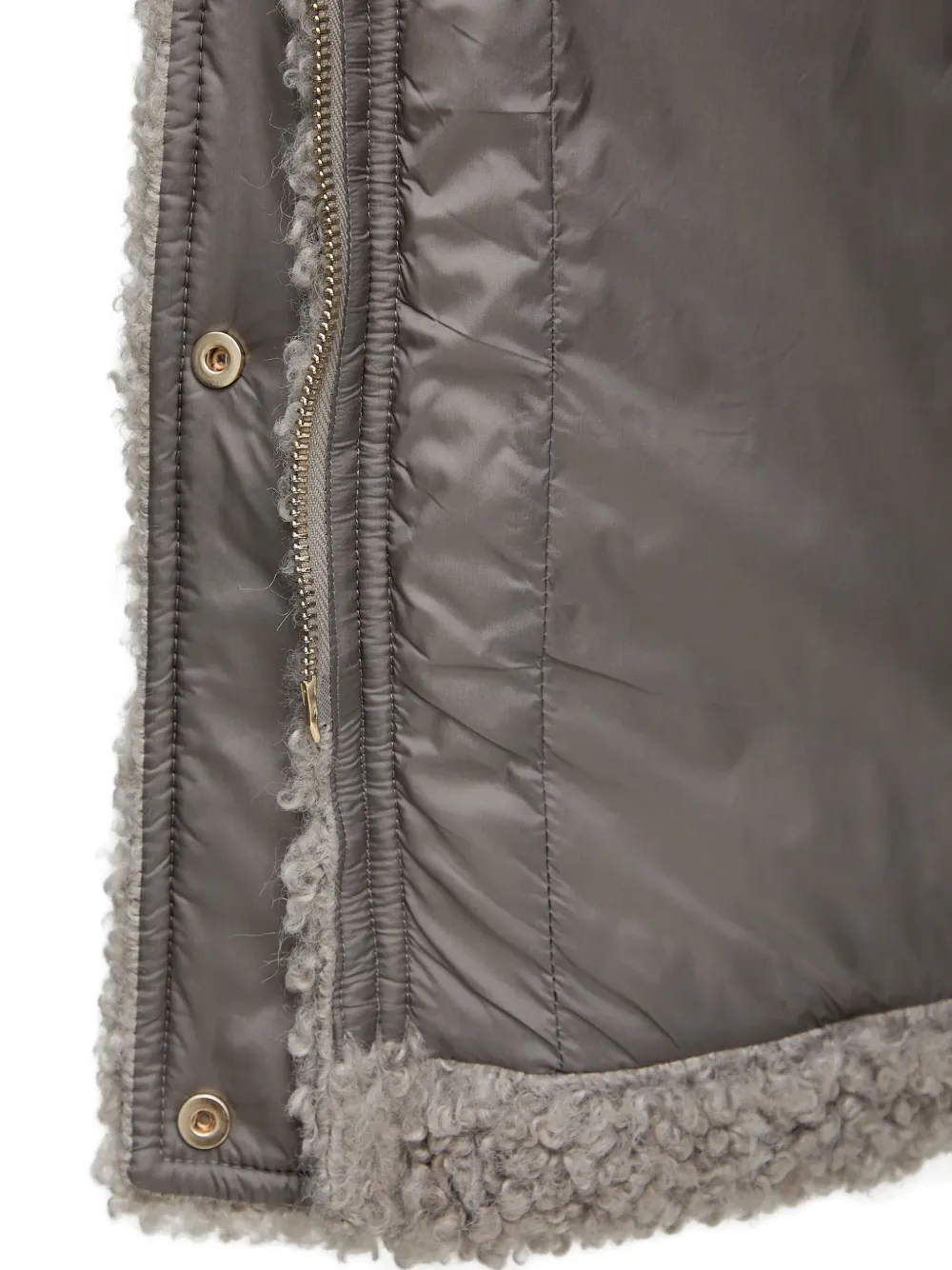 Luisa Spagnoli Drawstring Pocket Coat In Gray