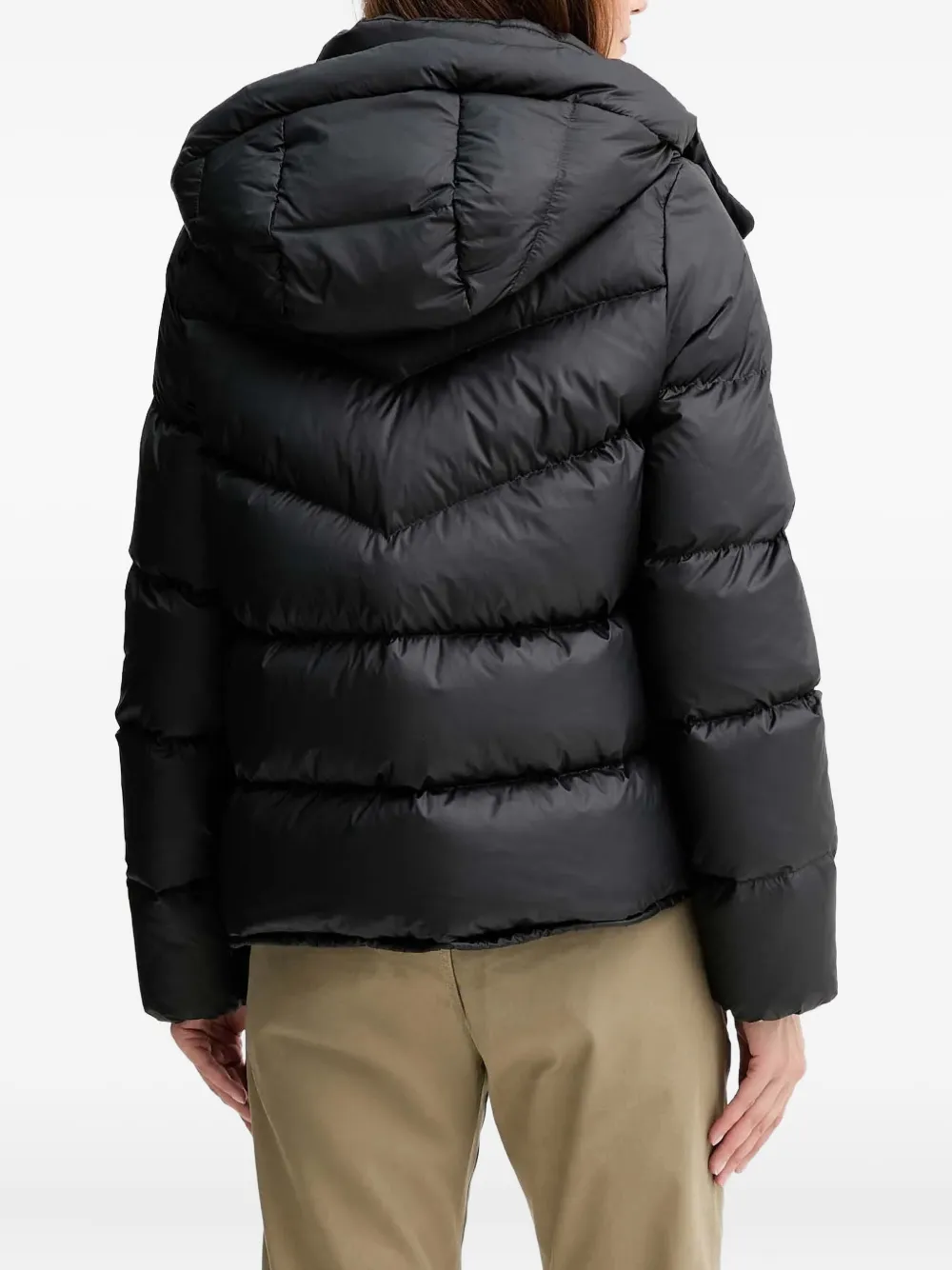 Marc O'Polo Gewatteerd jack met capuchon Zwart