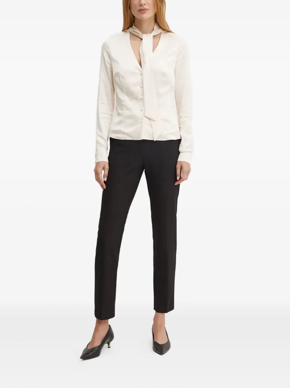 Marciano Amalia tie-neck blouse - Beige