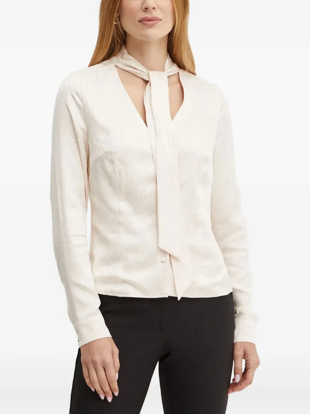 Marciano Amalia tie-neck blouse - Toni neutri