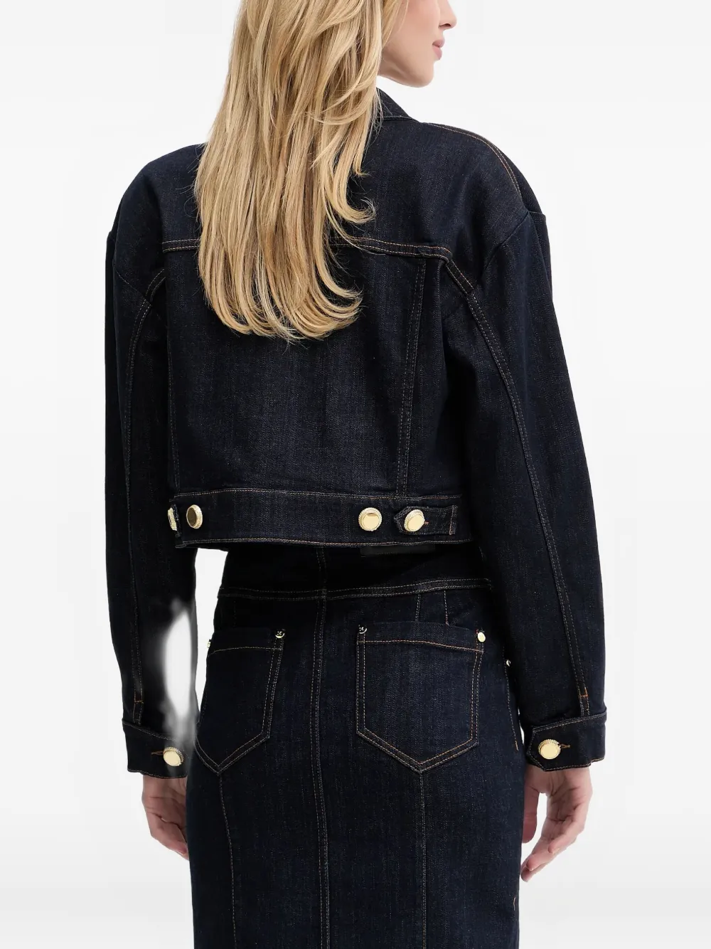 Marciano Buttoned Denim Jacket In Blue