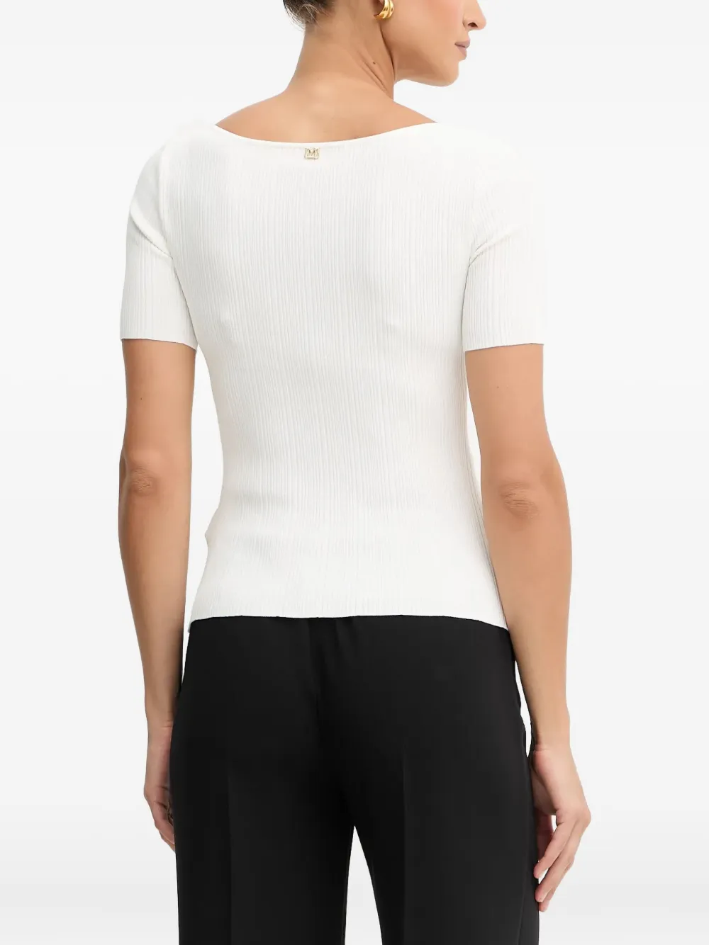 Marciano Kathleen Ribbed T-shirt In White