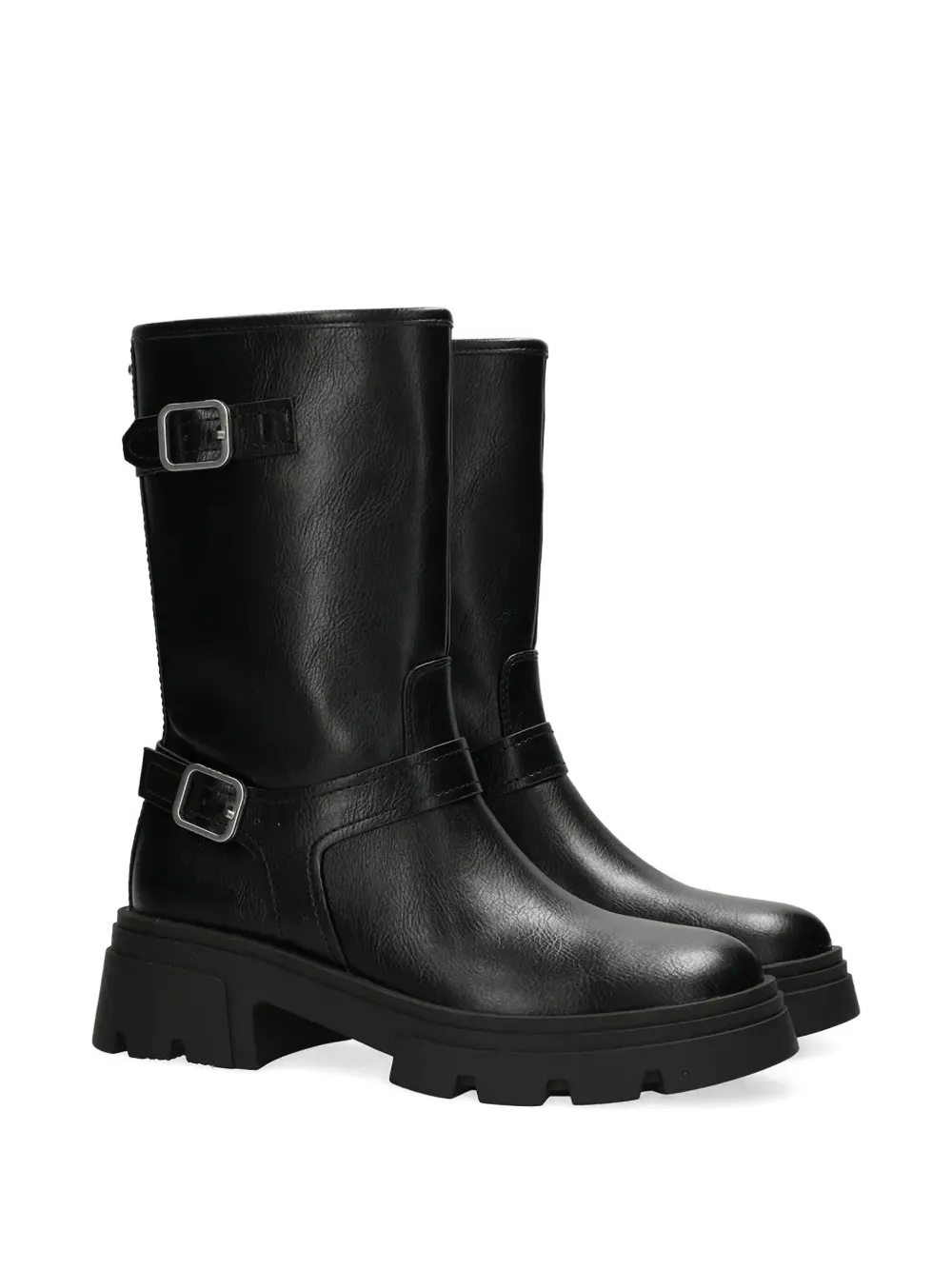 Mexx Sumatra River Buckle Platform Boots In Black