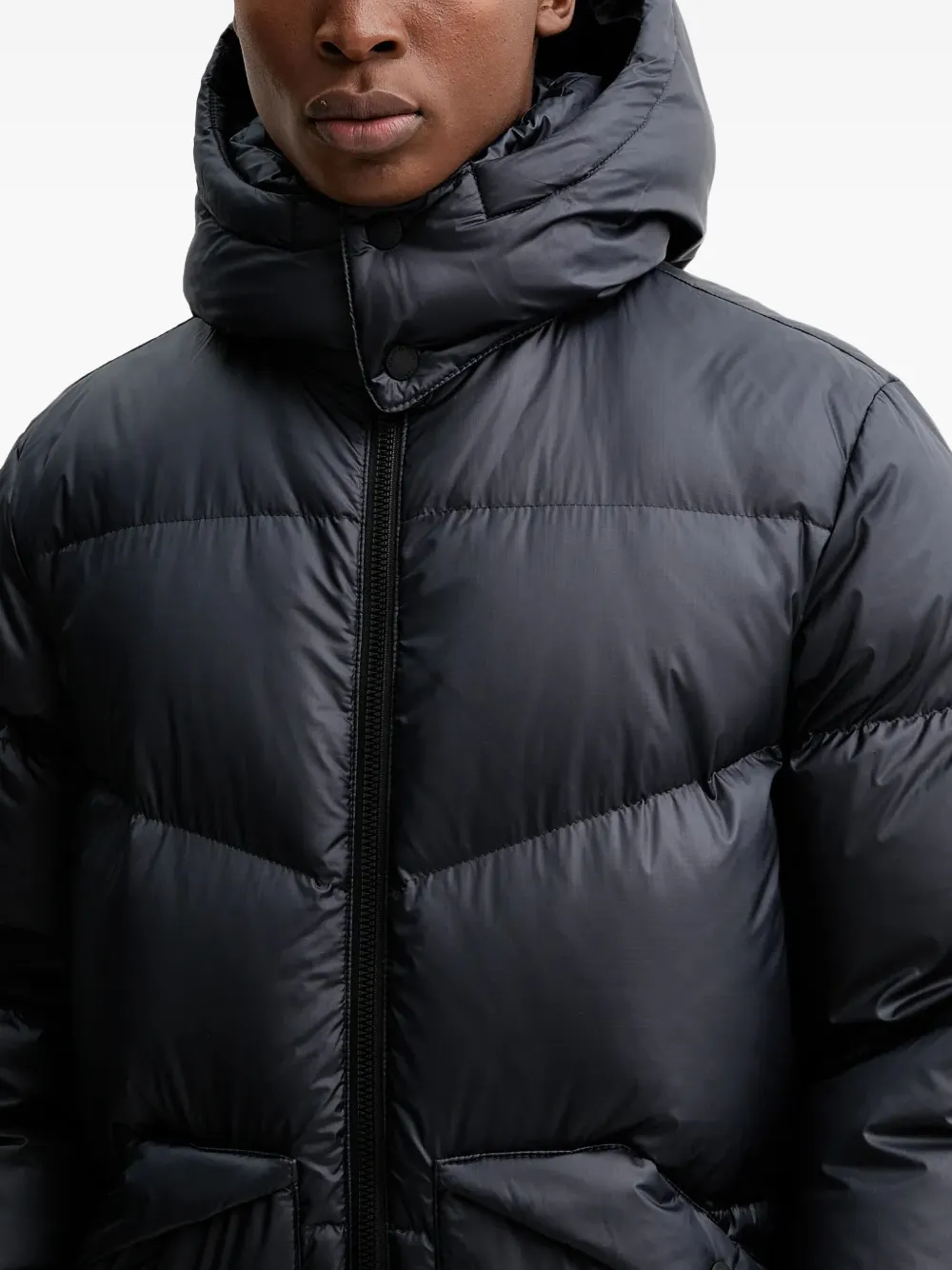 Marc O'Polo Gewatteerd jack met capuchon Blauw