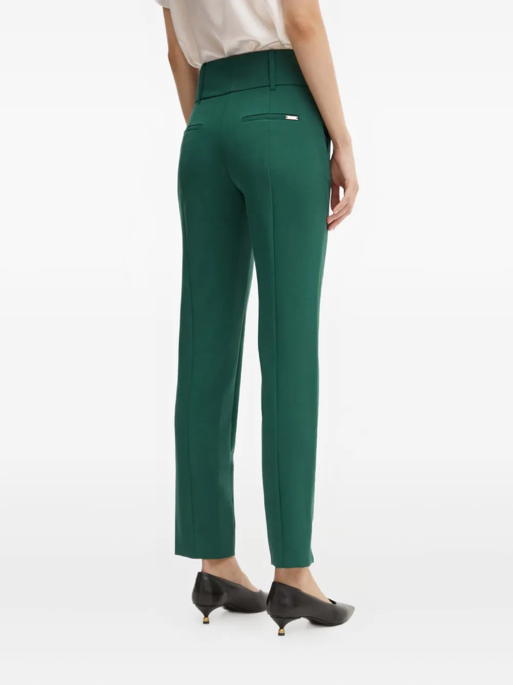 Marciano Logo-plaque Trousers In Green
