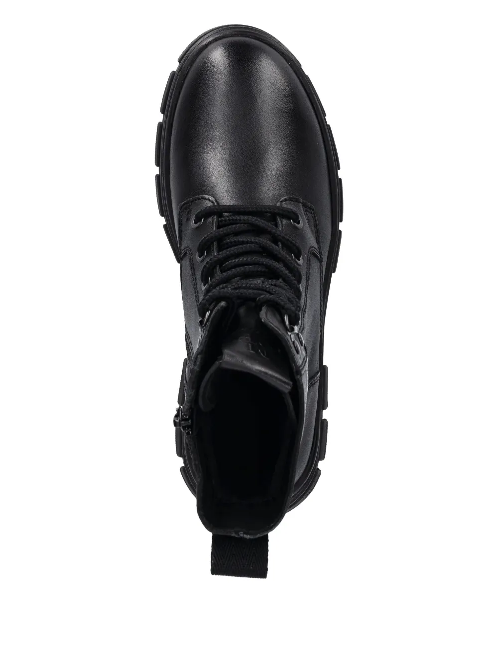 Marc O'polo 35mm Josy Lace-up Lug-sole Cambat Boot In Black
