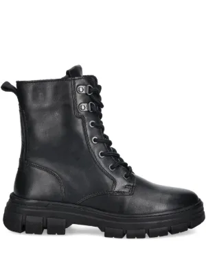 【Naked Wolfe】スローンブラックレザー NAKED WOLFE Sloane Leather stacked-sole Boots | Black | FARFETCH