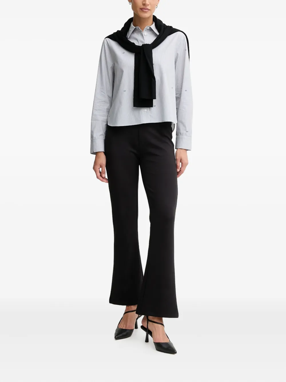 Joop! Bhavani striped-buttoned shirt - Wit