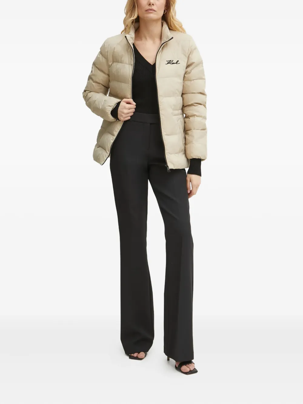 Marciano V-neck button sweater | Knitted Sweaters | Image 2