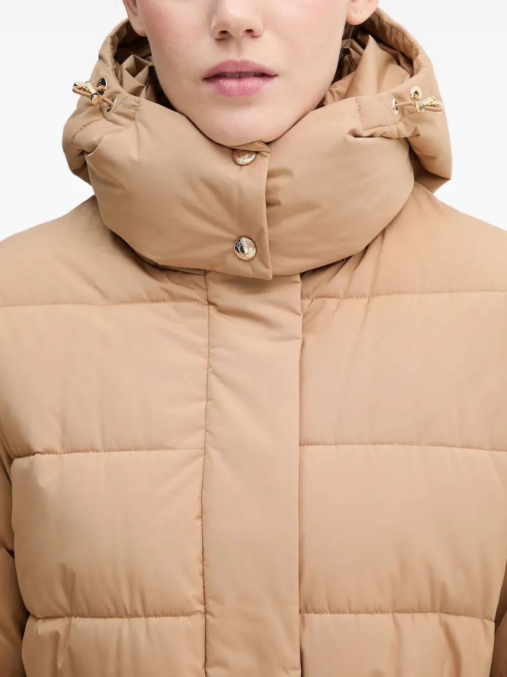 Joop Cassandra Belted-padded Coat In Animal Print