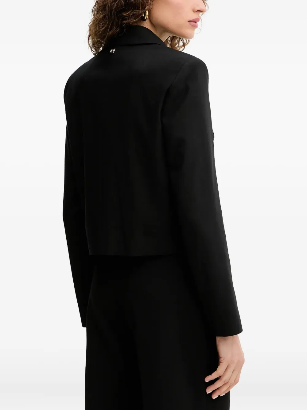 Marciano Button Collared Jacket In Black