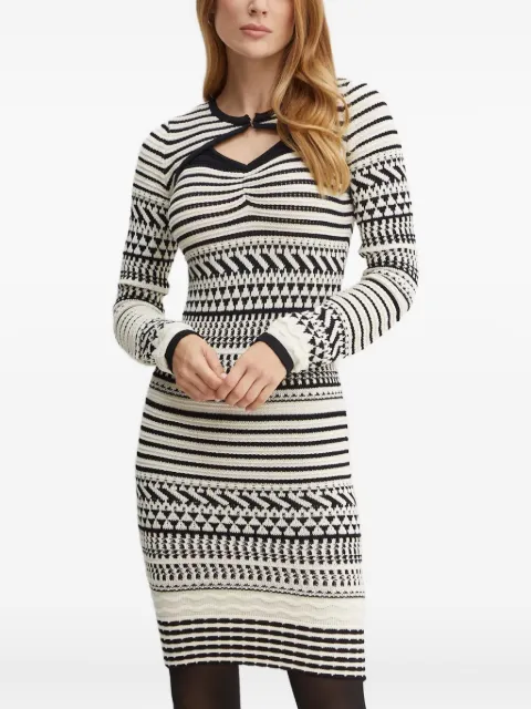 Marciano striped-patttern midi dress and cover set 