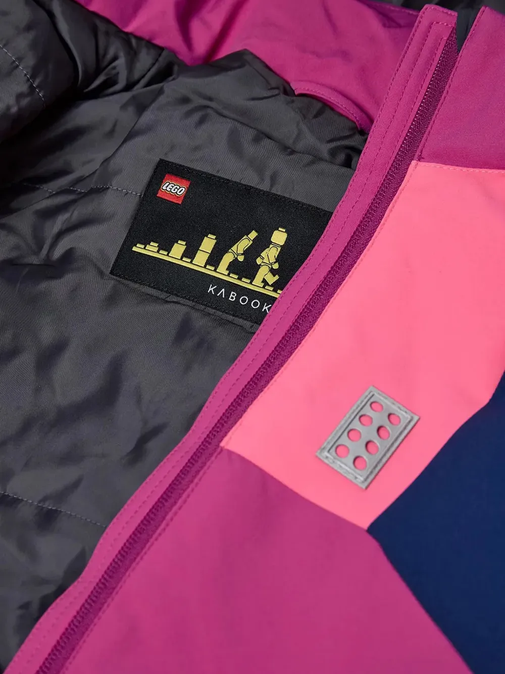 Lego Hooded Colourblock Jacket In Multi