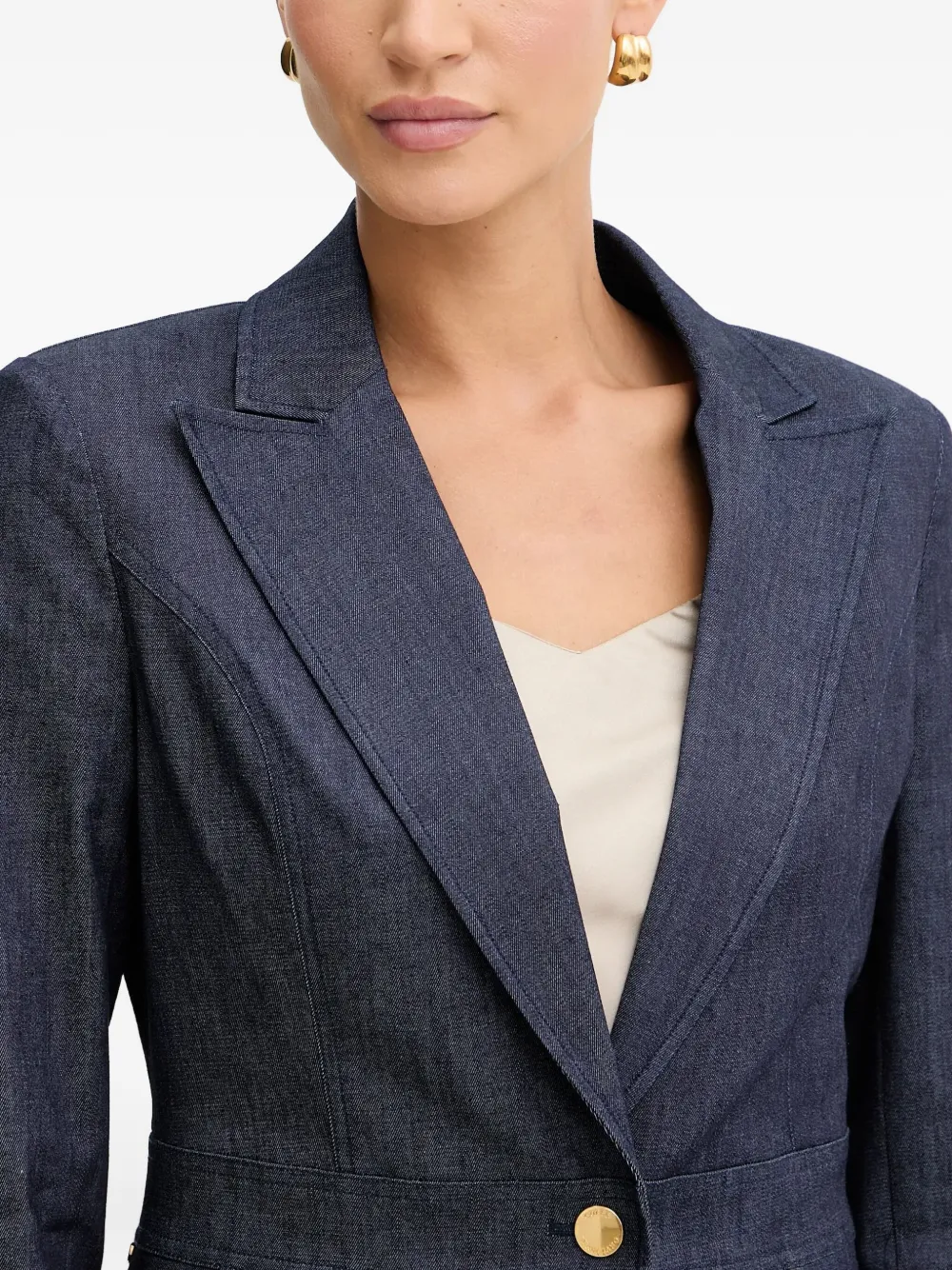Marciano Pocket Button Blazer In Blue