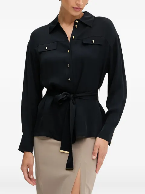 Marciano belted-pocket shirt