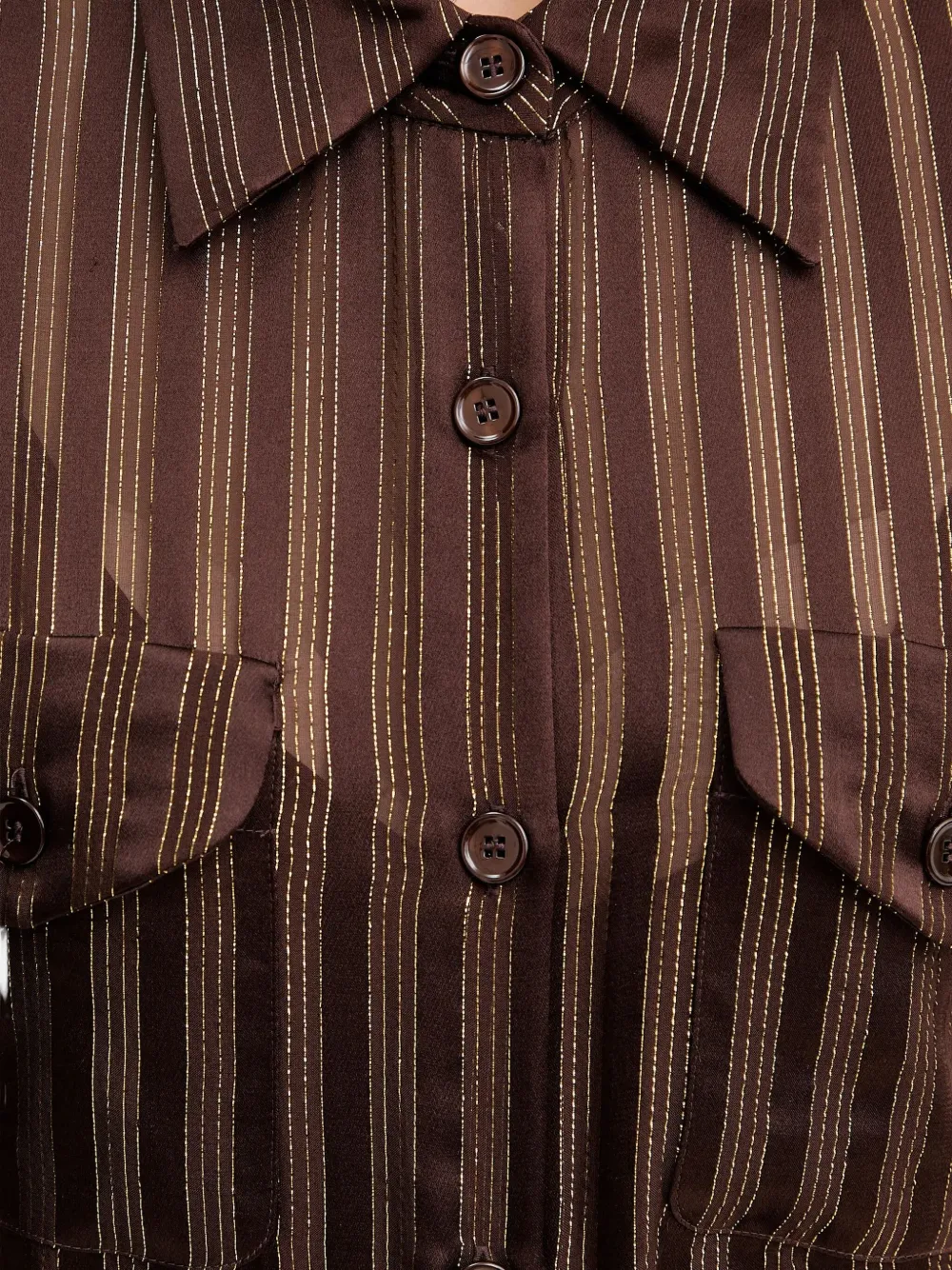 Luisa Spagnoli Limbo Buttoned-striped Shirt In Multi