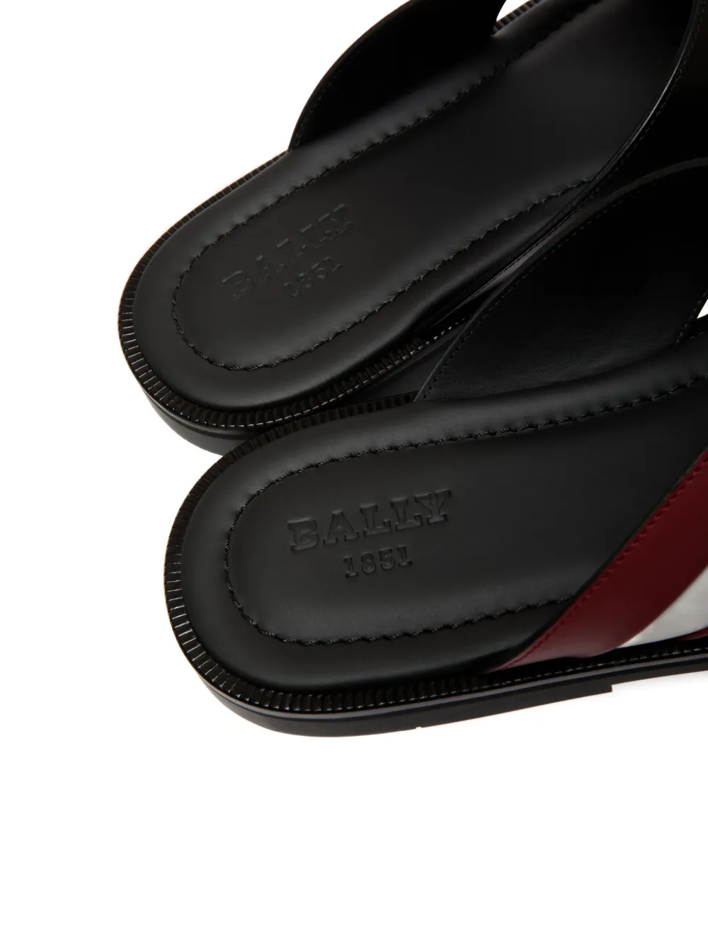 Bally Jabil leren sandalen Zwart