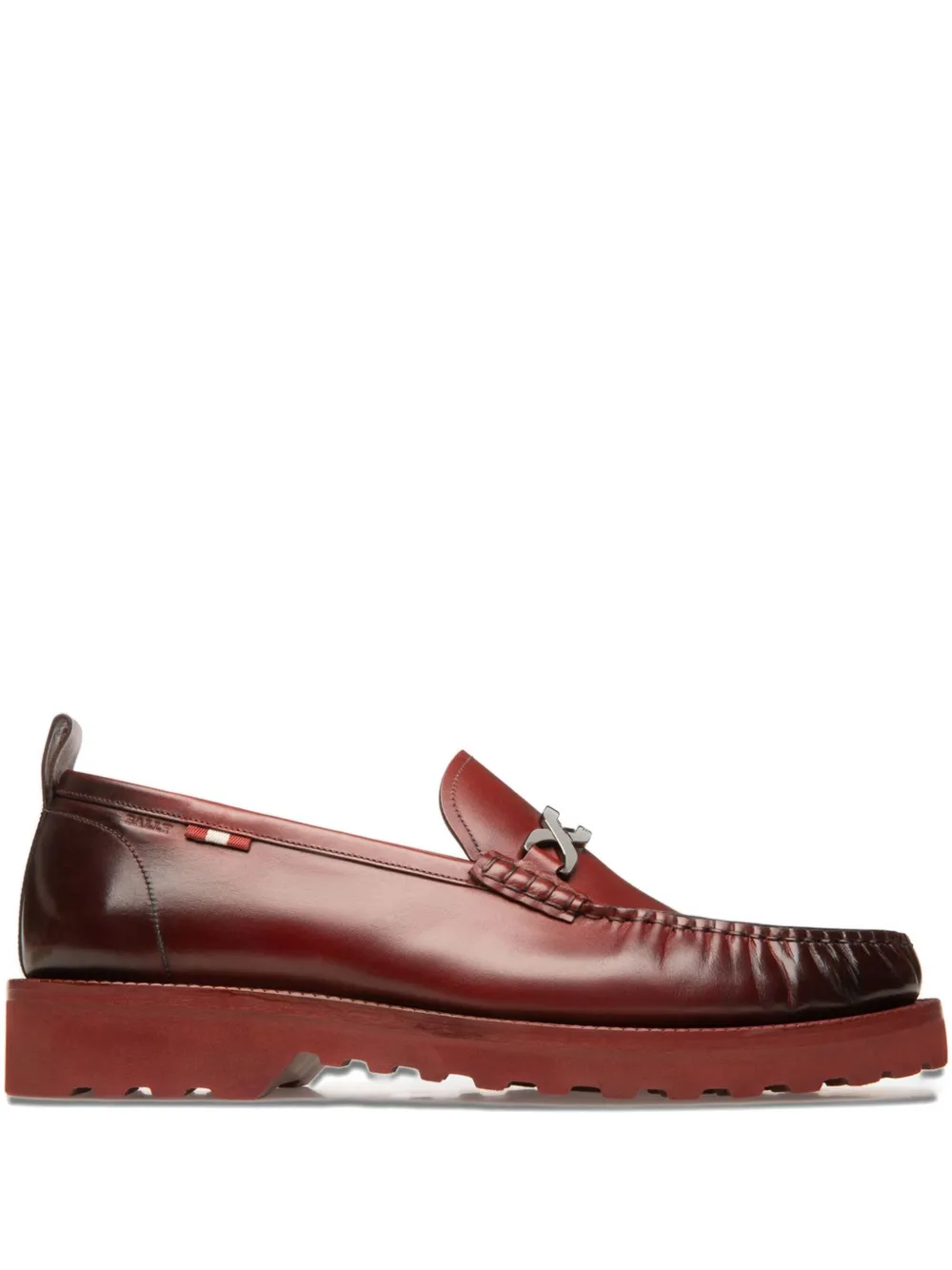 Bally Novian leather loafers Rood