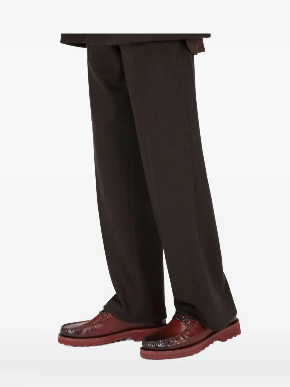 Bally Novian leather loafers Rood