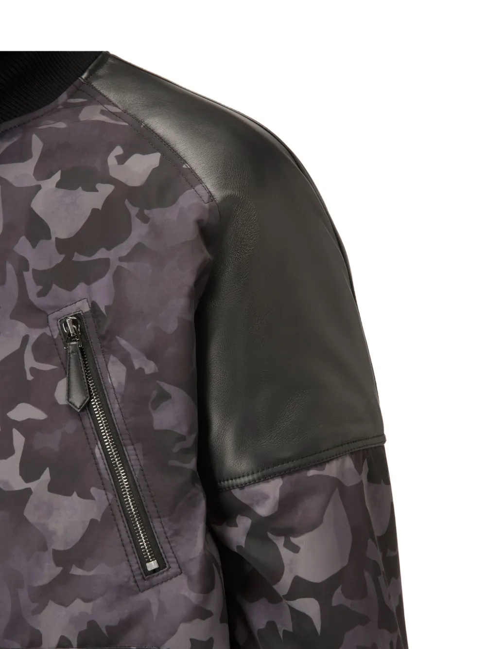 Bally Camouflage Bomber Jacket In Multi
