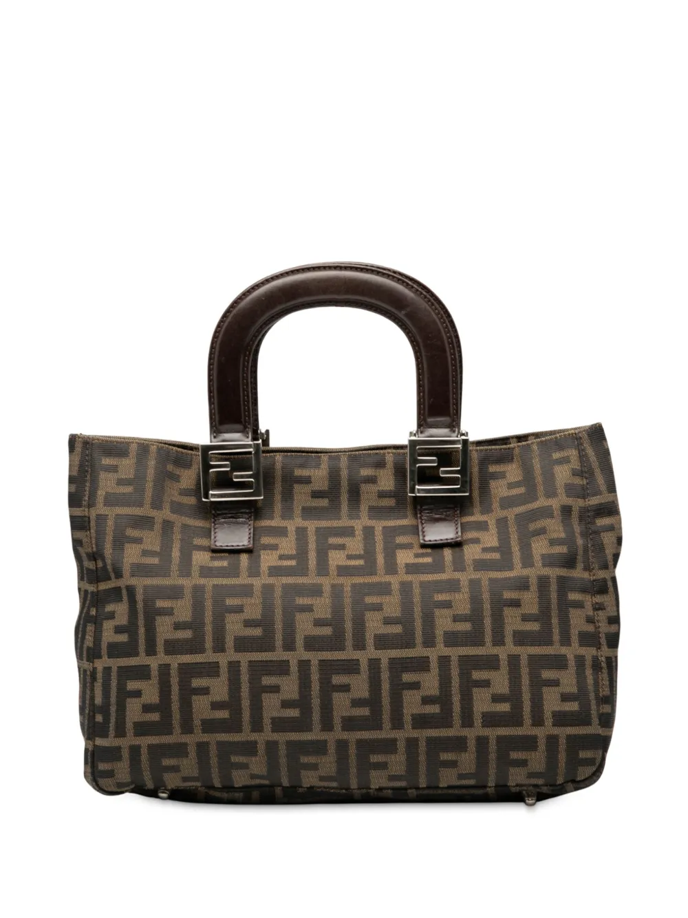 Fendi Pre-Owned 20th Century Small Zucca Canvas Twins tote bag | Brown | Image 1