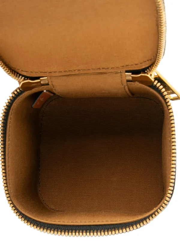 Celine Pre-Owned 2022 Mini Triomphe Coated Canvas Vanity Case