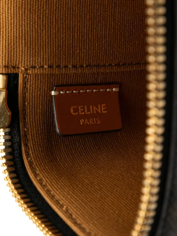Celine Pre-Owned 2022 Mini Triomphe Coated Canvas Vanity Case