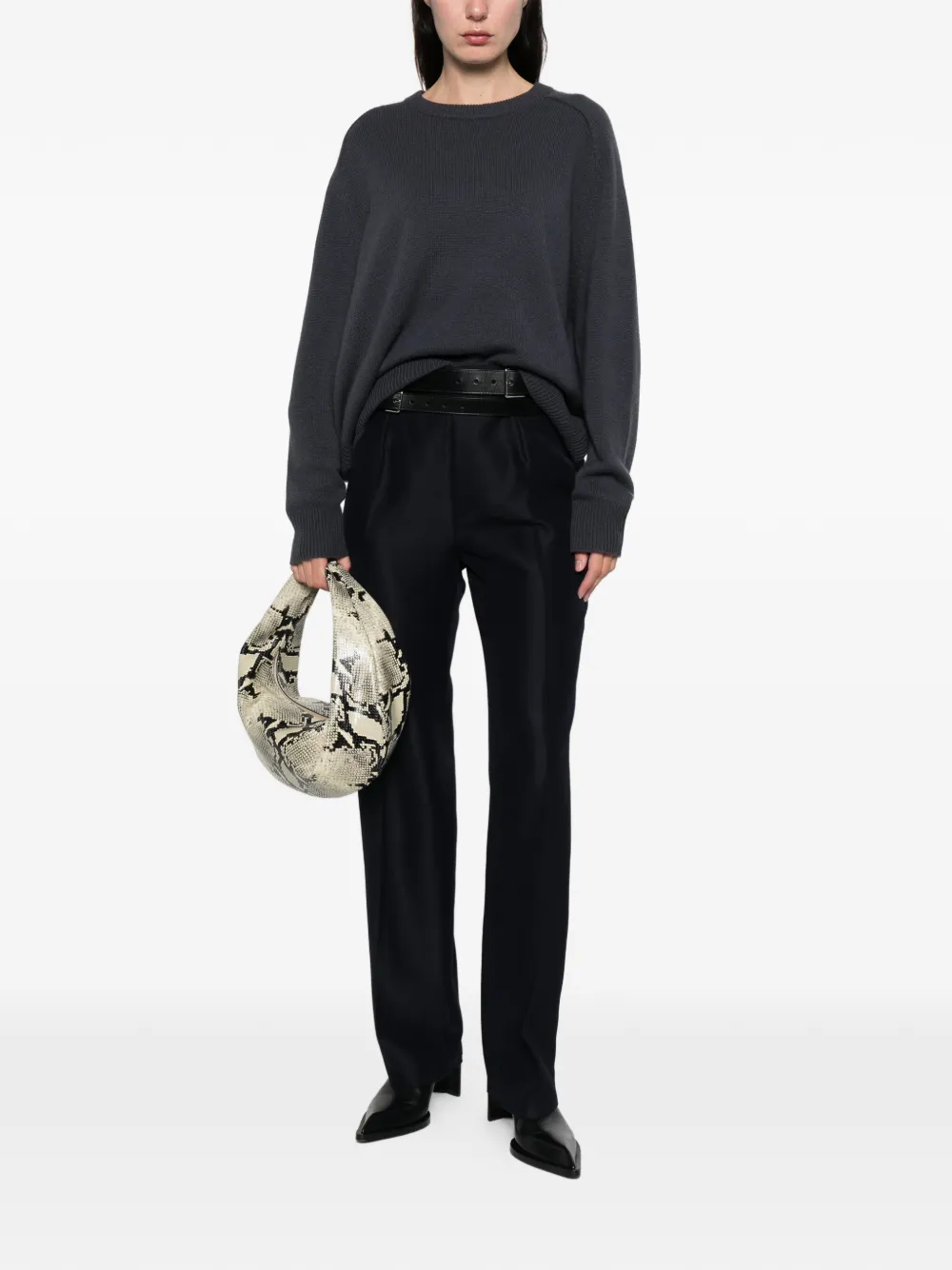 Romeo Gigli Pre-Owned 1990s broek met rits - Blauw