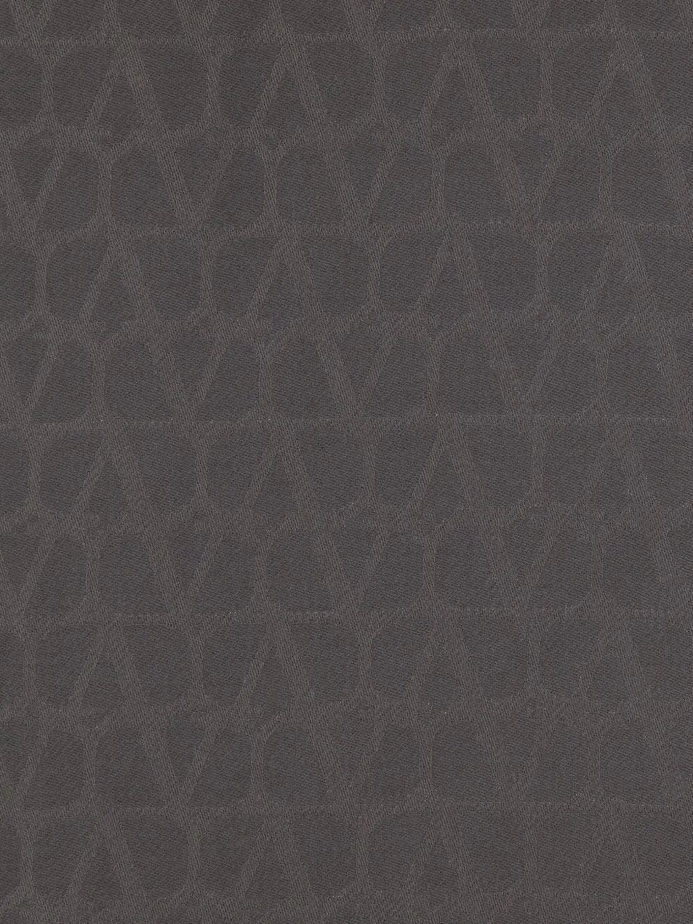 Valentino Garavani Sjaal met franje en jacquard Grijs