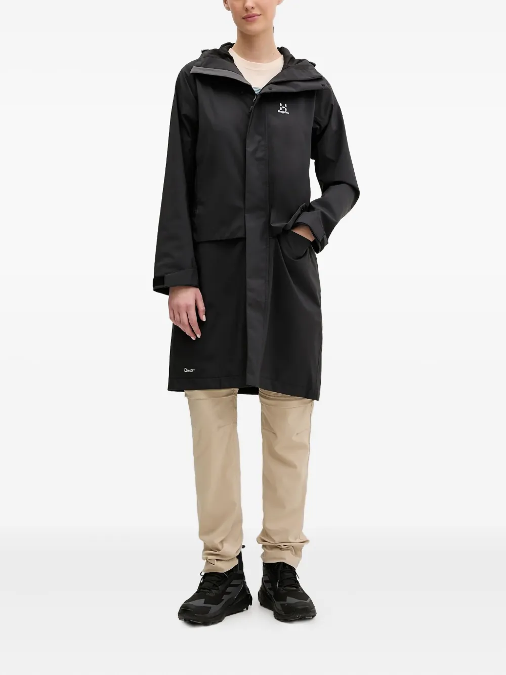 Haglöfs Aria hooded coat - Zwart