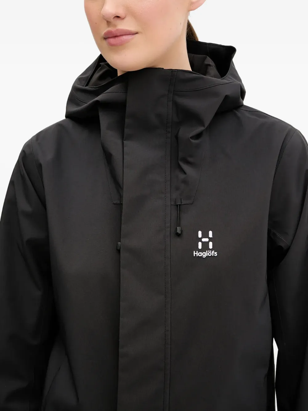 Haglöfs Aria Hooded Coat In Black