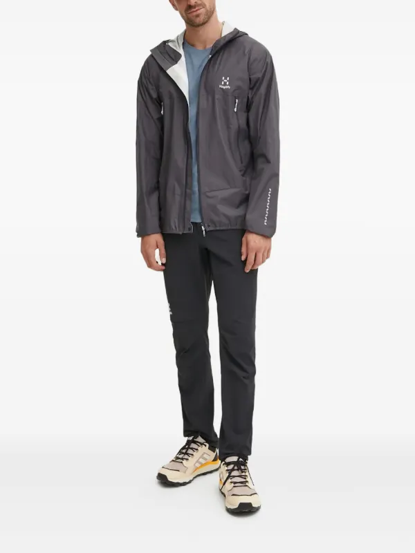 Haglöfs L.I.M zip-fastening Hooded Jacket | Grey | FARFETCH