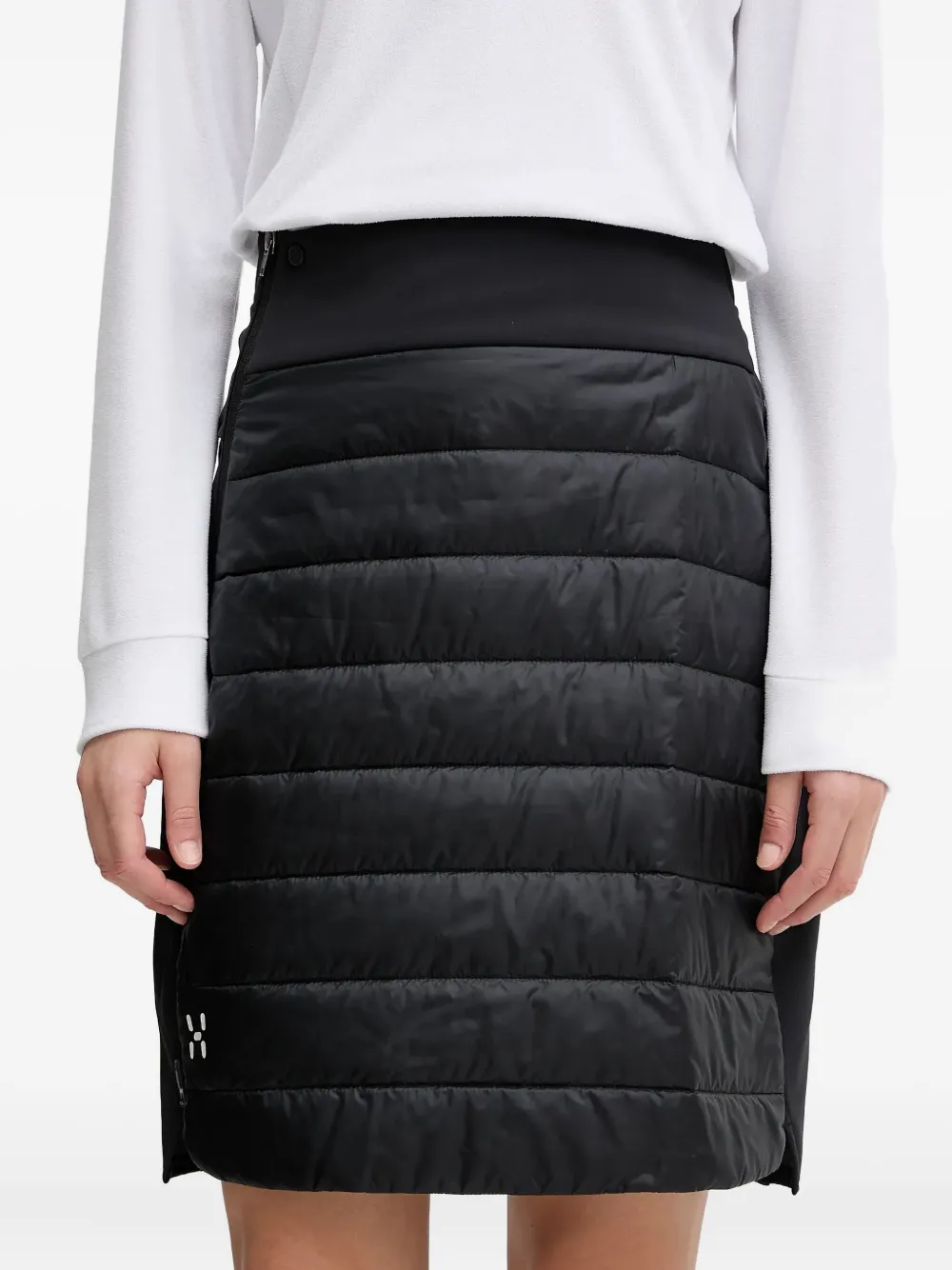 Haglöfs Mimic Ii Quilted Mini Skirt In Black