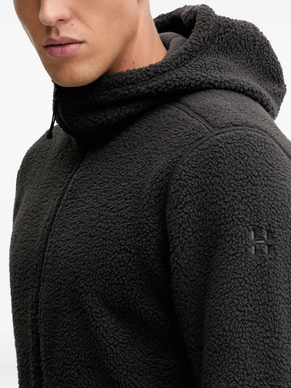 Haglöfs Funäs Pile Hooded Jacket In Black