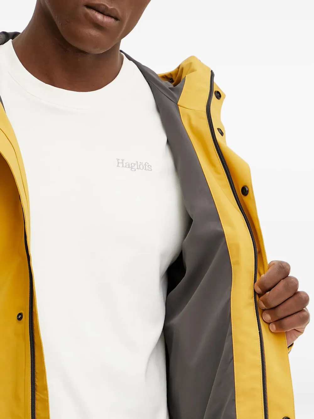 Haglöfs Zip-fastening Hooded Jacket In Yellow