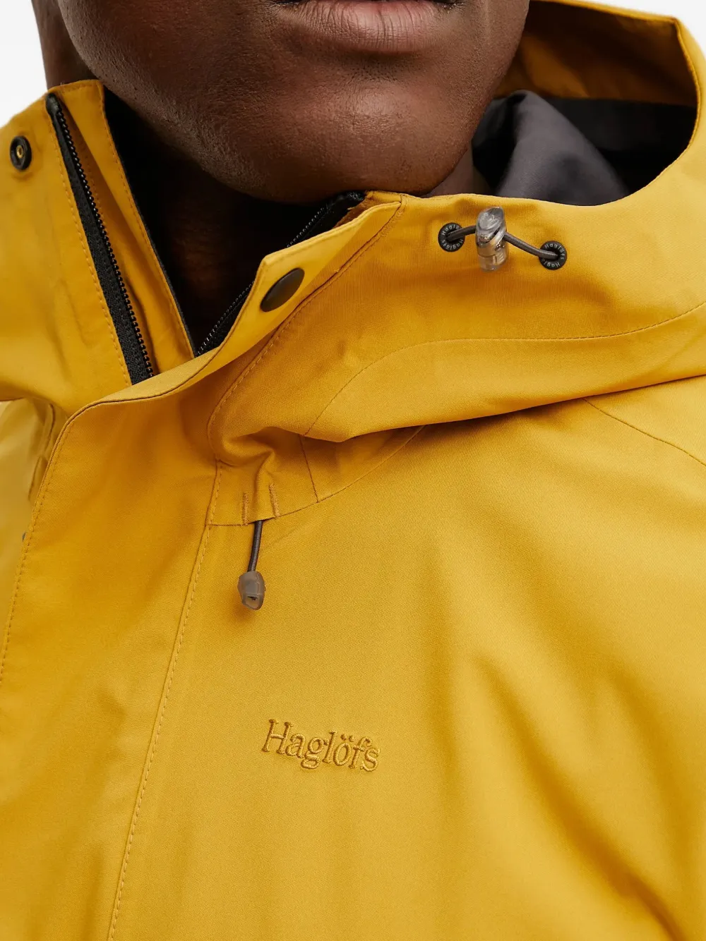 Haglöfs Zip-fastening Hooded Jacket In Yellow