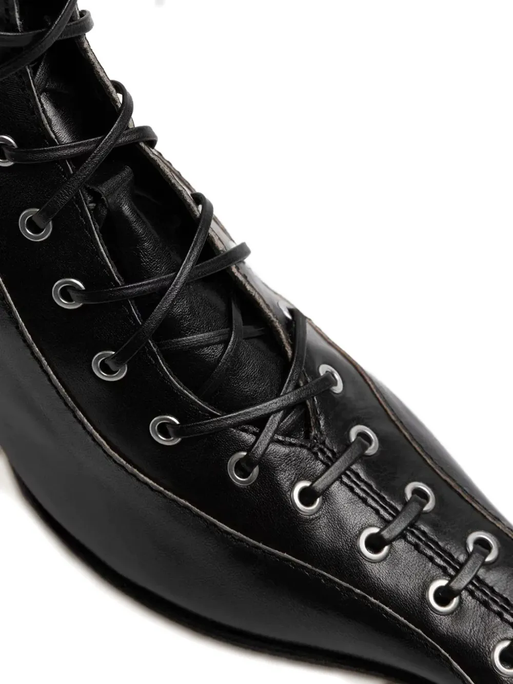 Miista 35 mm Emile veterlaarzen met hak Zwart