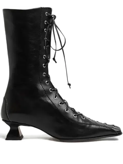 Miista 35mm Emile lace-up heel boots