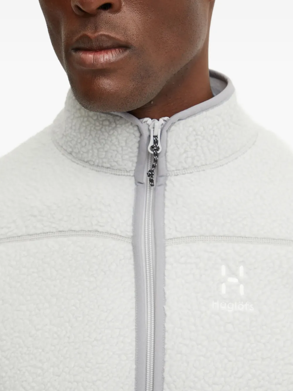 Haglöfs Mossa Pile Zip-fastening Jacket In White