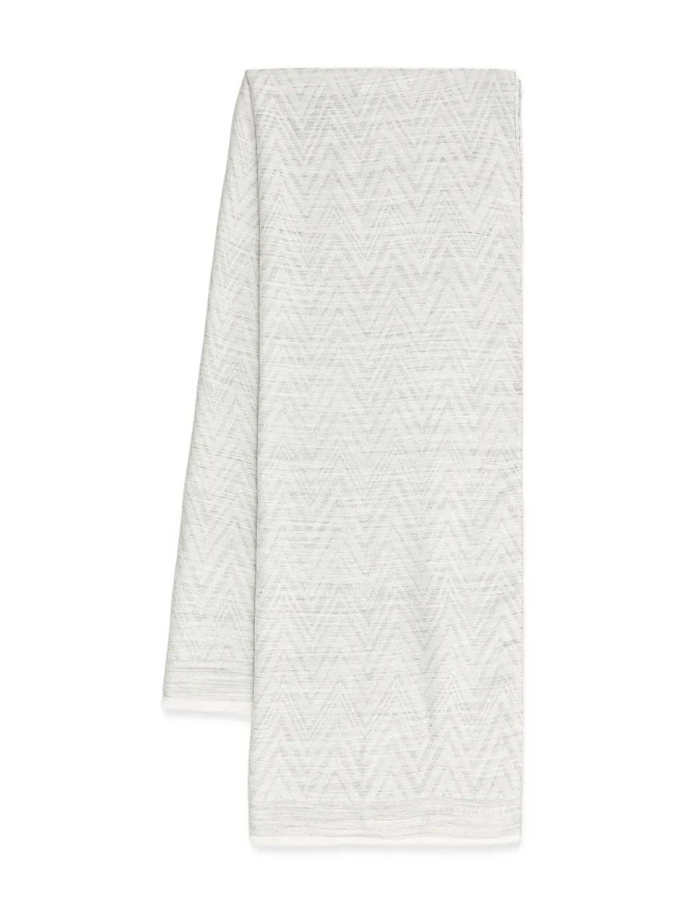 Missoni chevron fringed scarf - Bianco