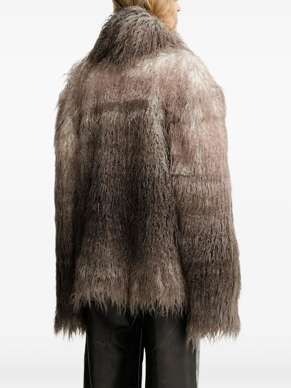 Mmc Studio Floro Faux-fur Coat In Multi