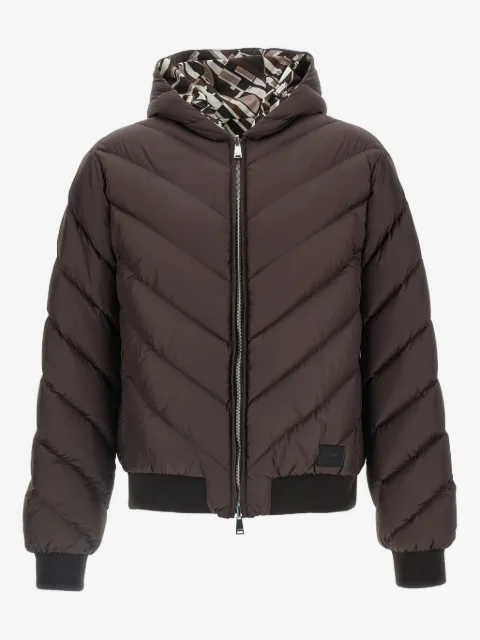 FENDI Reversible Quilted Hooded Jacket
