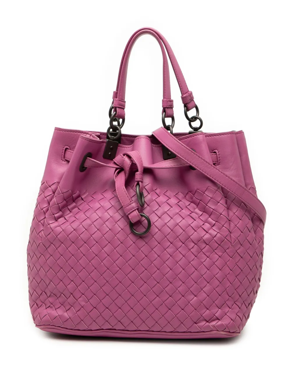 Bottega Veneta Pre-Owned 2012-2025 Nappa Intrecciato bucket bag - Rosa