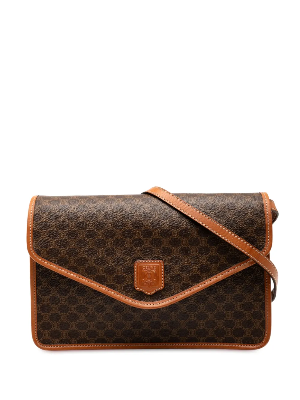 Celine Pre-Owned 2008 Macadam Coated Canvas crossbody bag | Brown | Image 1