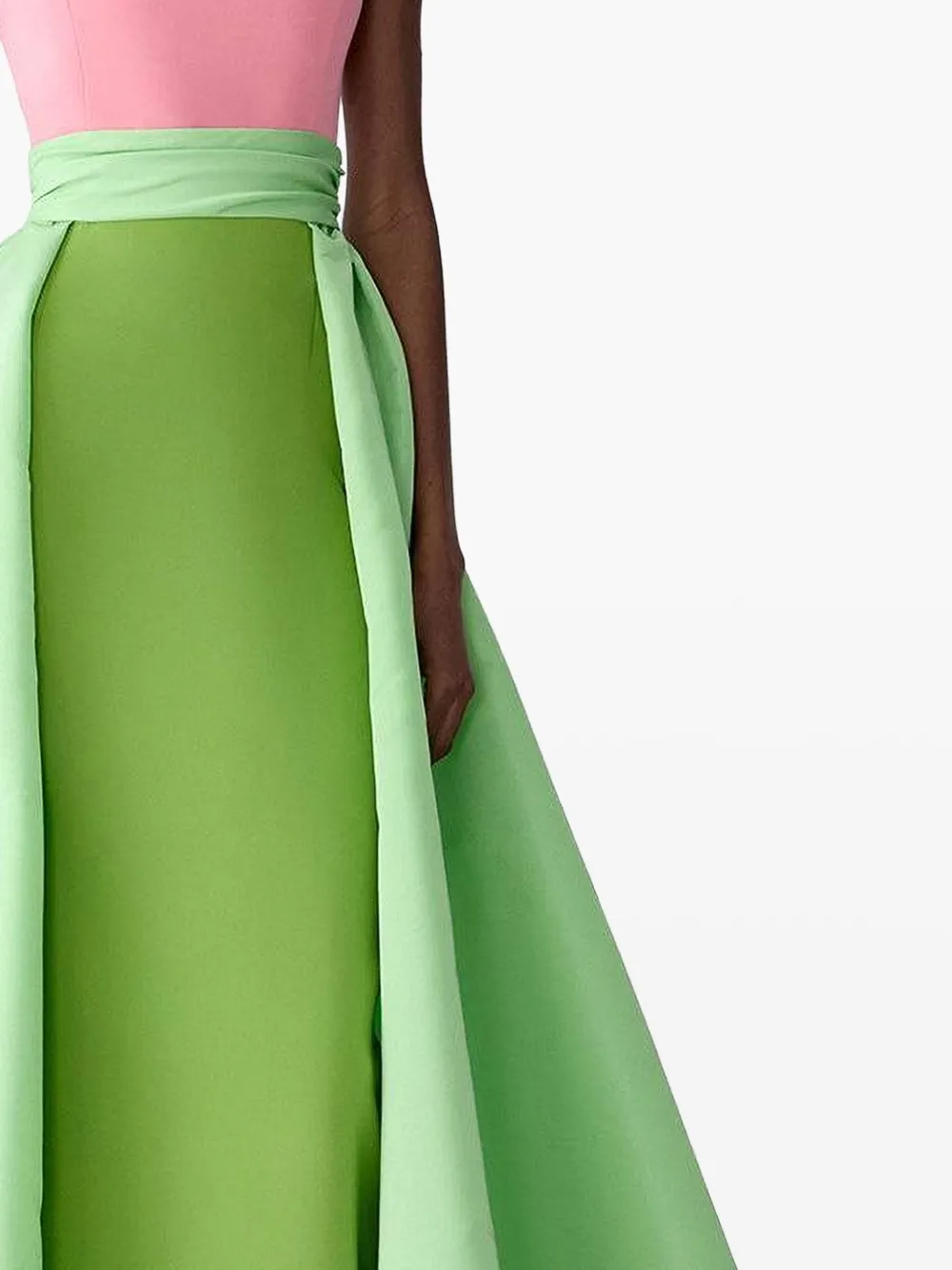 Carolina Herrera Maxi-jurk met boothals - Groen