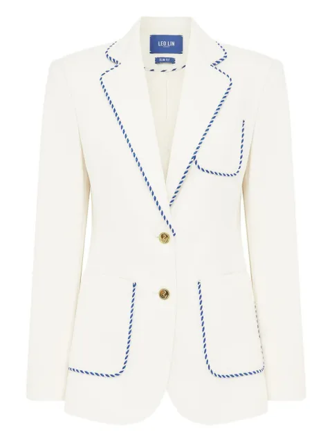 Leo Lin Jillian rop-trim blazer