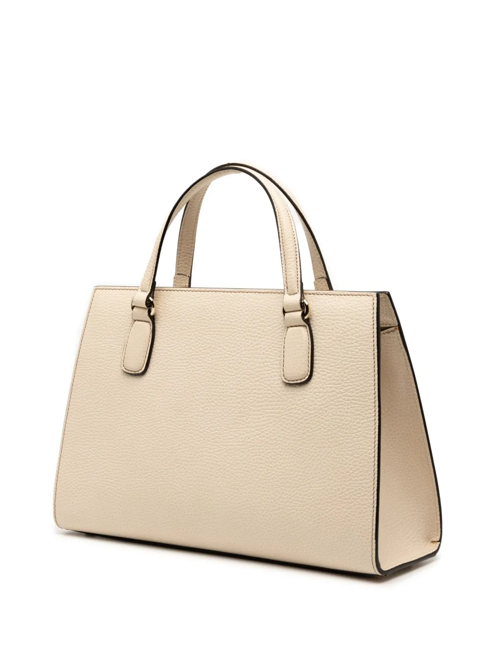 Pre-owned Gucci 2000-2015 Medium Leather Soho Satchel In White